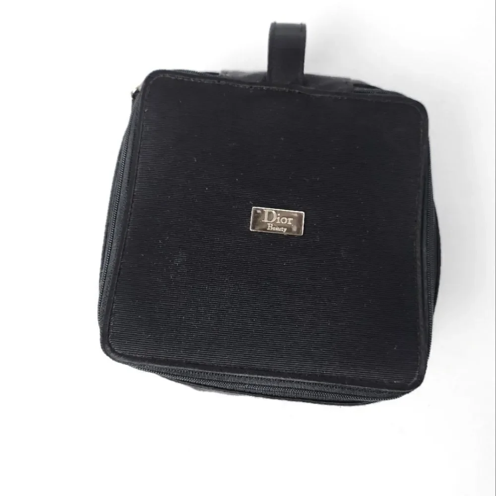 Dior Beauty Makeup Bag Black 5.5x5.5x4